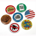 2 9/16" Round Shape Tin Button / Badge